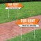 Big Dot of Happiness Now For Rent - Real Estate Sign Arrow - Double Sided Directional Yard Signs - Set of 2